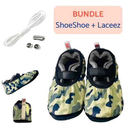 Camo Green and White Laceez