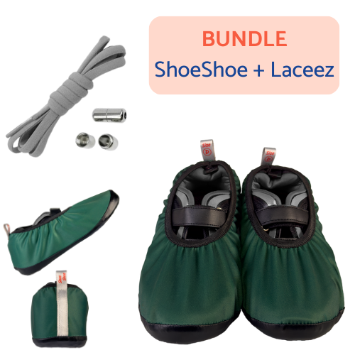 Forest Green and Gray Laceez