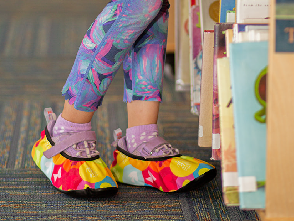 using shoe covers in classrooms 
